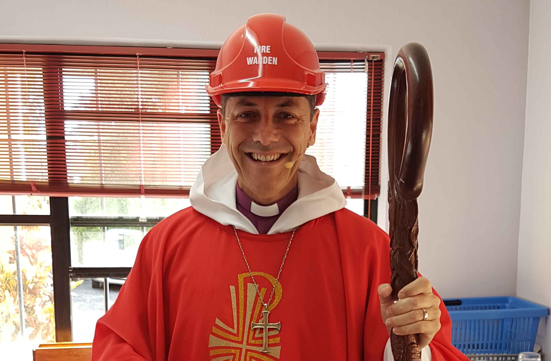 Bishop Jeremy Greaves on Pentecost Sunday in 2019