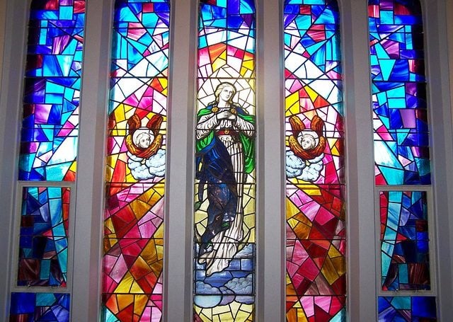 ascension stained glass