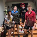 St John’s College UQ students returned from a flood clean-up day muddy and tired
