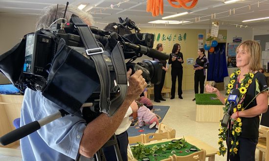 The B Kinder Day celebrations at Anglicare's Gold Coast Anglicare Home and Community Services attracted the mainstream media