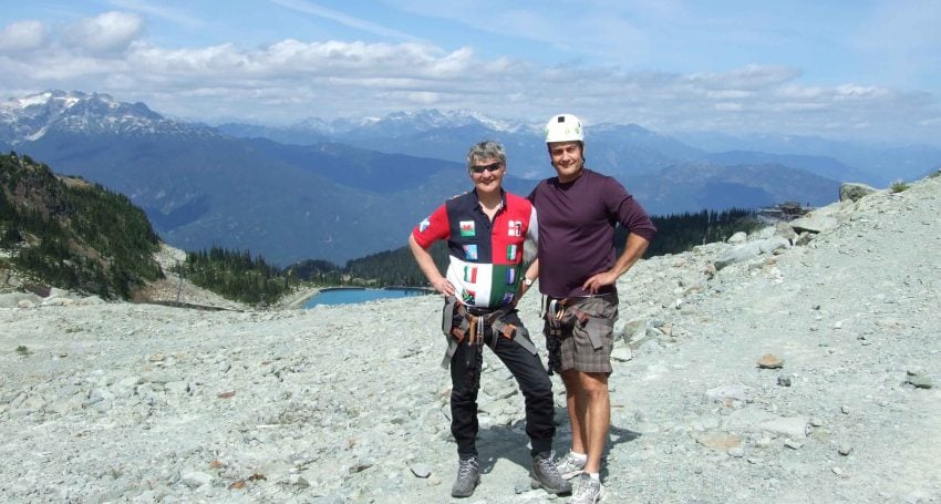 The Rev'd Karl Przywala with Holy Trinity, Vancouver parishioner Sean Cook