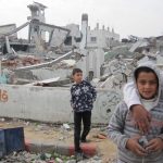 Destroyed Gaza hospital