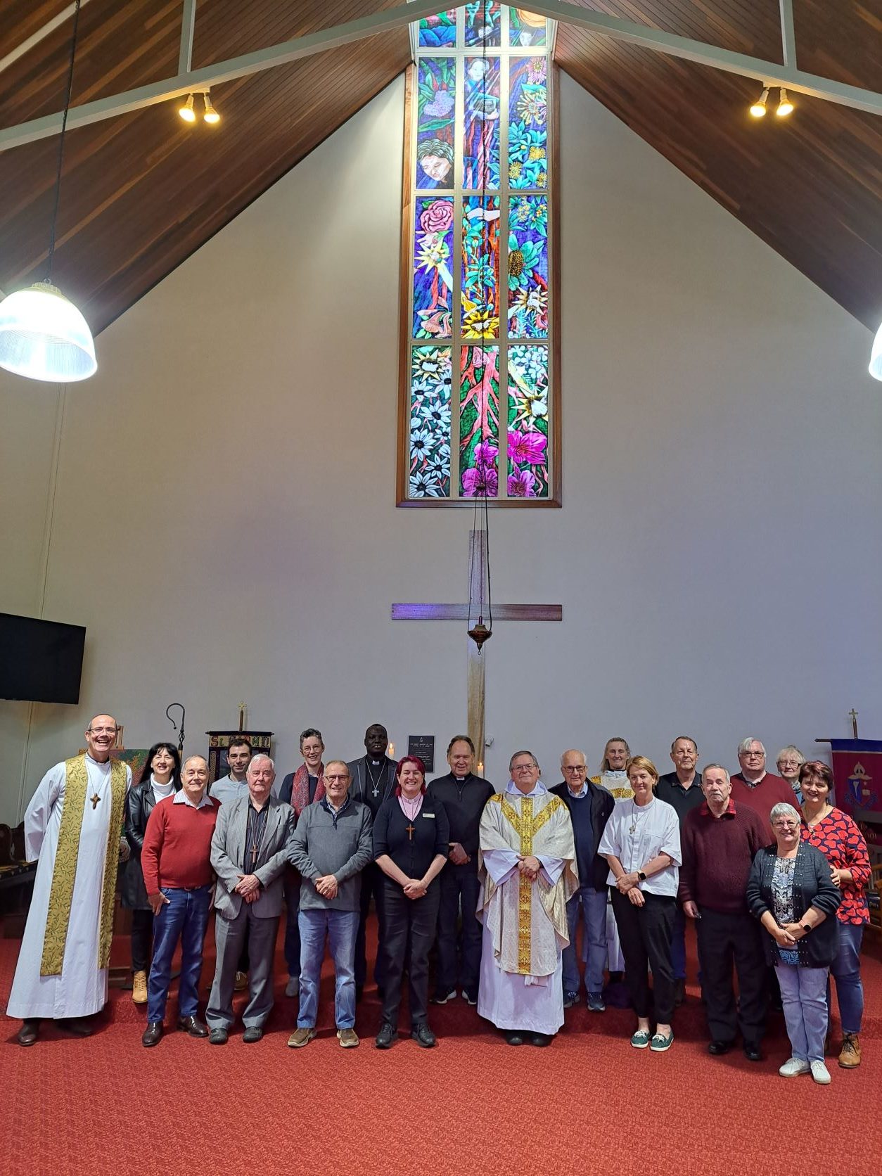 Clergy after the Western Region Clergy Muster final service and renewal of vows