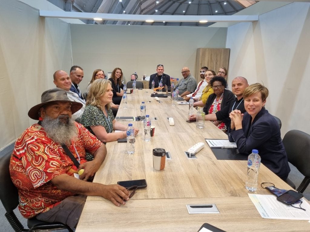 Aunty Dr Rose Elu and Senator the Hon Jenny McAllister at COP27