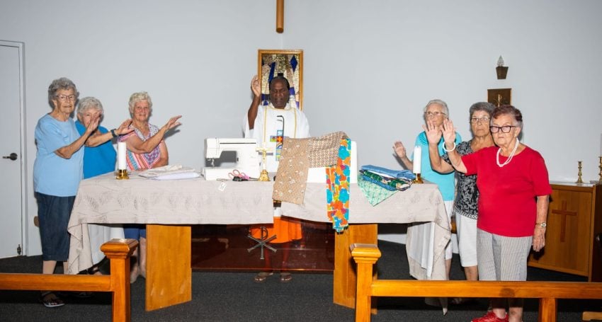 Blessing of the sewing machines