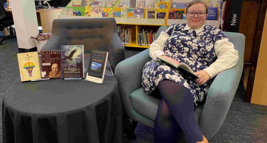 Dr Sheilagh Ilona O’Brien pictured in the Roscoe Library in May 2023