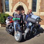 Rev, Mother Kate Ross, RayRay, Jenny Moreny and Russell Cobb at the Bundaberg Blanket Ride in May 2023