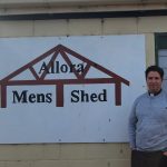 The Rev'd Matthew Skelton, Allora Men's Shed on Sunday 9 July 2023
