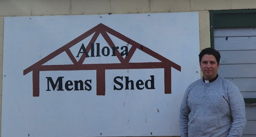 The Rev'd Matthew Skelton, Allora Men's Shed on Sunday 9 July 2023