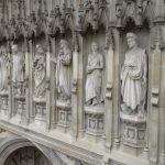 Statues of modern martyrs at Westminster Abbey