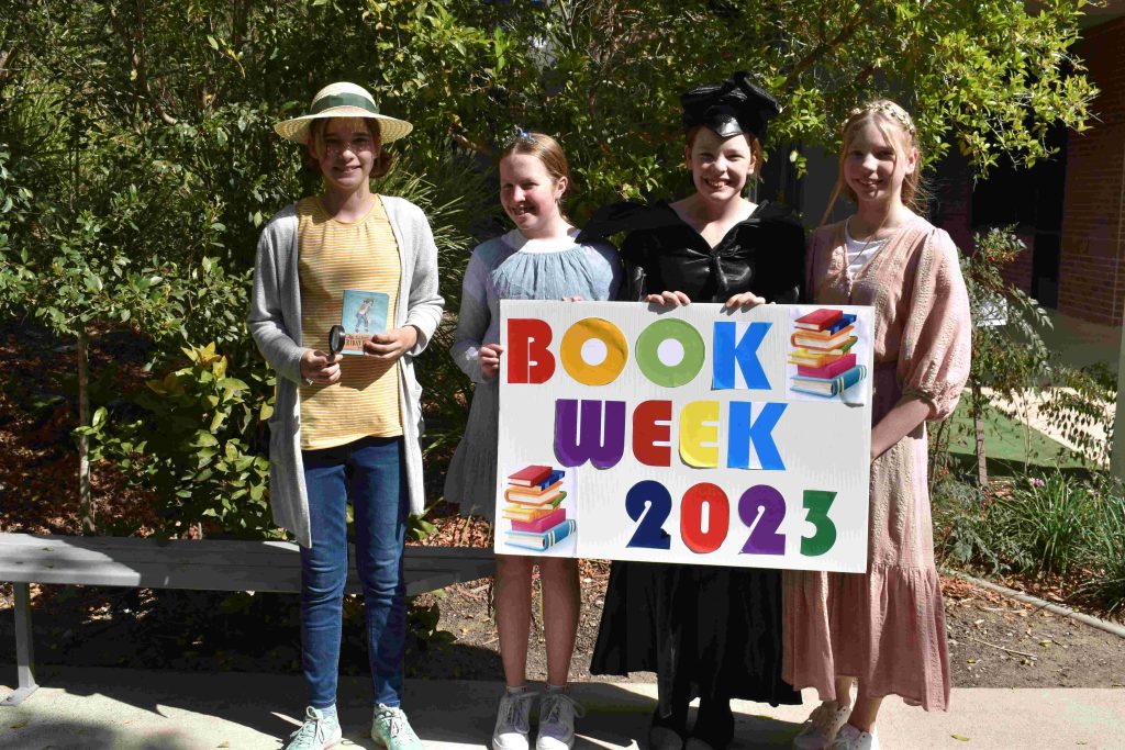 Students celebrating Book Week