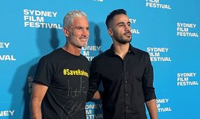 Former Socceroos Captain Craig Foster AM with Community and Football Victoria's Human Rights Advocate Hakeem al-Araibi
