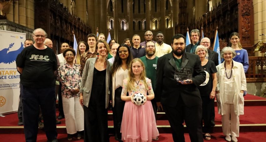 Attendees at the 12th annual International Day of Peace event in St John's Cathedral on 21 September 2023