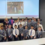 Year 7 Churchie Students with Bishop Daniel Abot and Michelle McDonald