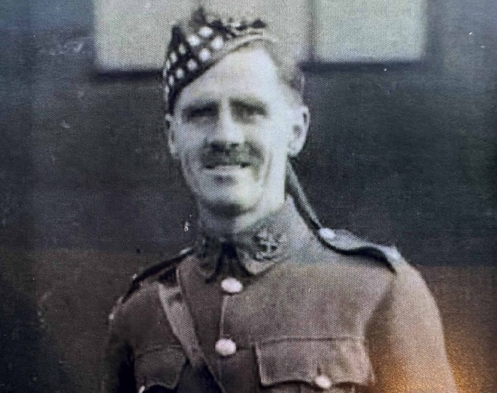 British man in World War I uniform 