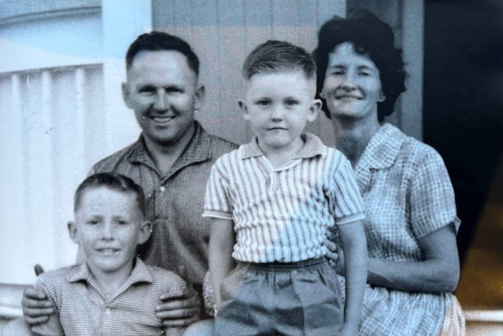 Heather Geddes and her family in the 1960s 