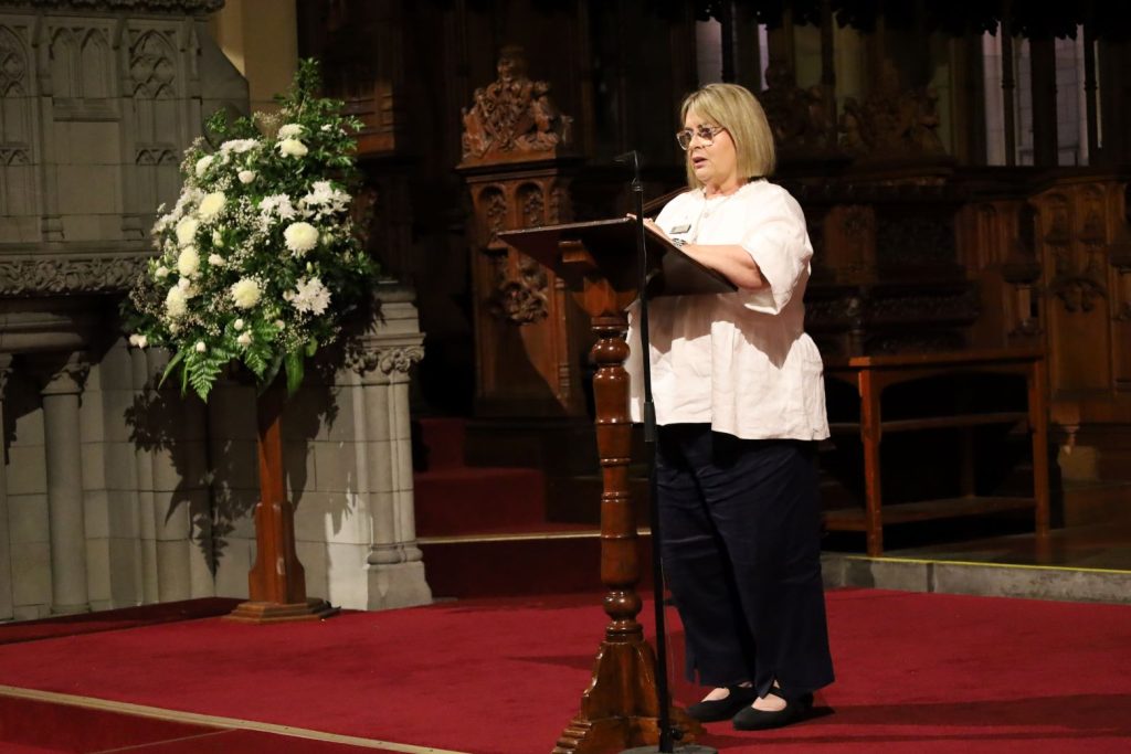Gail Paratz OAM from the Queensland Jewish Board of Deputies prayed on behalf of the Jewish community 