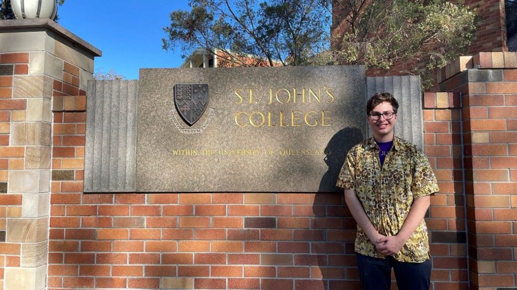 Nick Nairn from St John’s College within the University of Queensland in October 2023