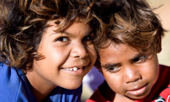 Two young Aboriginal children