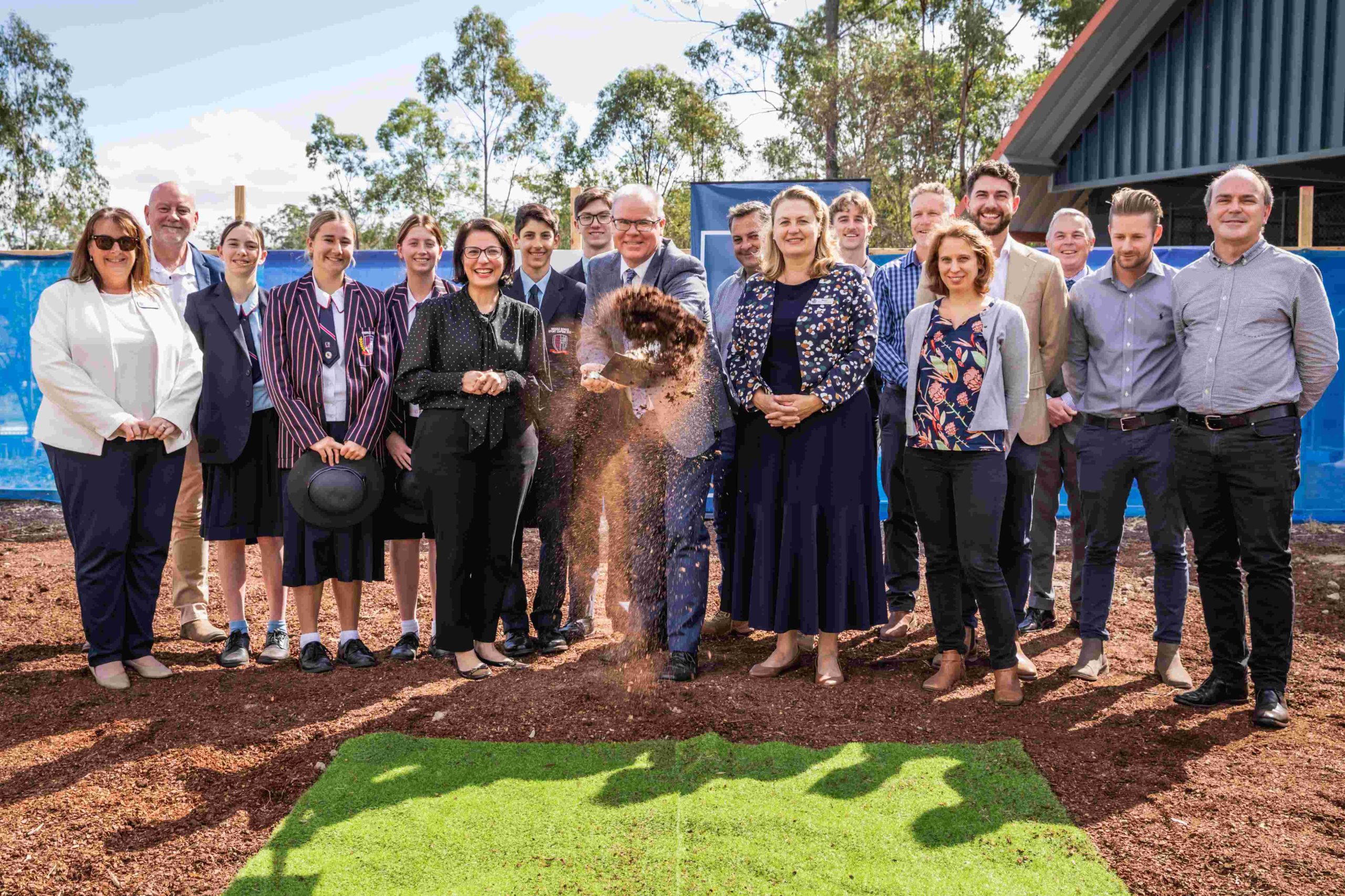 The Springfield Anglican College celebrated the commencement of the College’s new Sports Centre with a turning of the sod ceremony on 2 August, 2023.