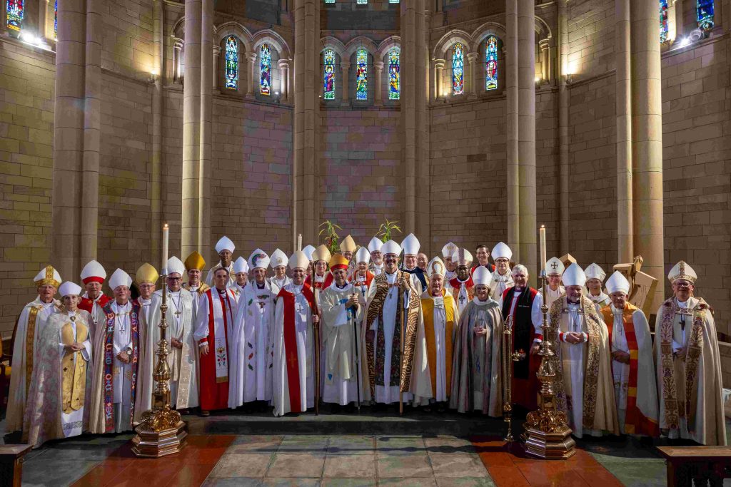 Anglican episcopal leaders at the Cathedral high altar