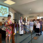 Louise Scott presents the awards to St Luke’s
