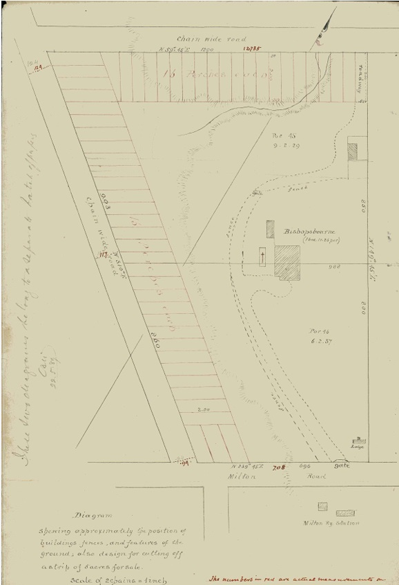 Site plan for an old church 