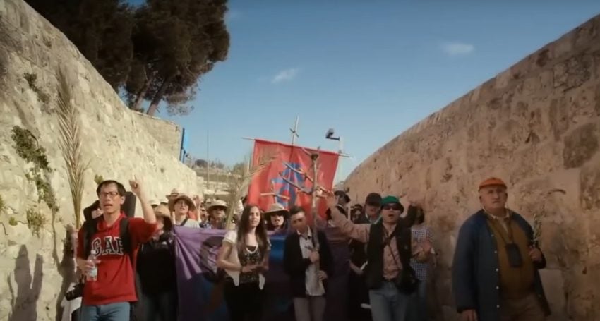 Palm Sunday pilgrims in Jerusalem