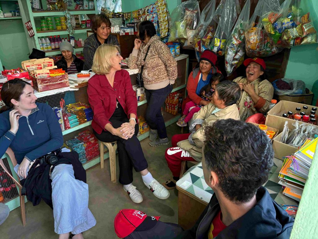 Rev’d Juliana and Bishop Sarah enjoyed a good laugh with members in their local store, which was built with the assistance of ABM