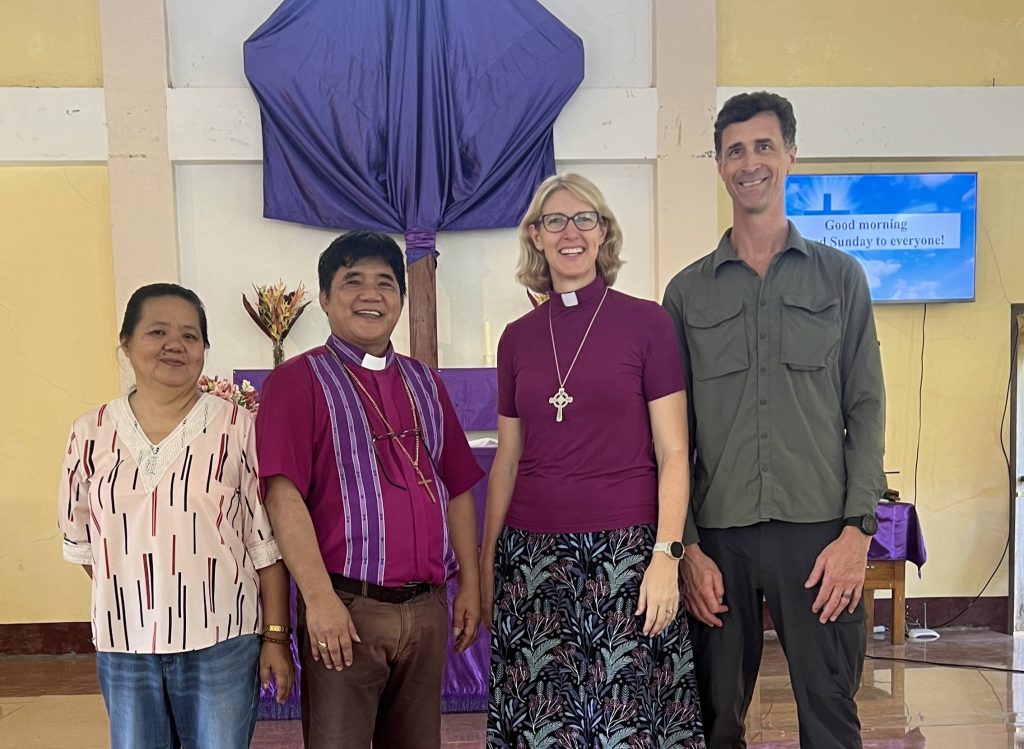 At St William’s parish in Benguit, Bishops Frenzel and Sarah and their spouses, Norma and Darius, enjoyed worship and fellowship together.