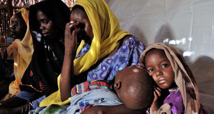 Ardabba displaced persons camp near Garsila, Darfur, Sudan.