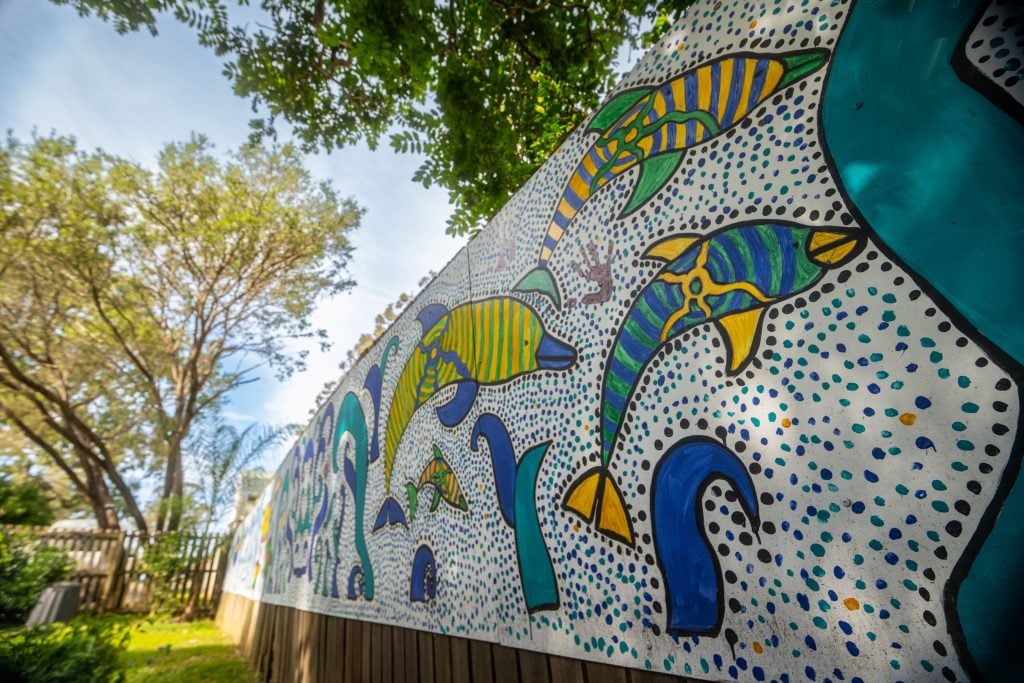 An outdoor mural