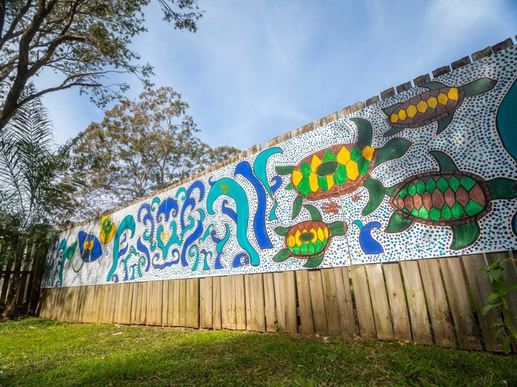 An outdoor mural