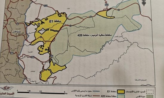 An image of a map of Jerusalem
