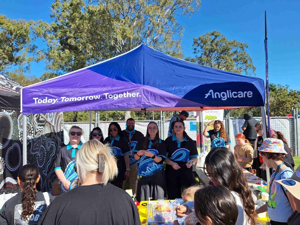 Anglicare’s Youth Homelessness Services stall at the Kingston Butter Factory's community NAIDOC event